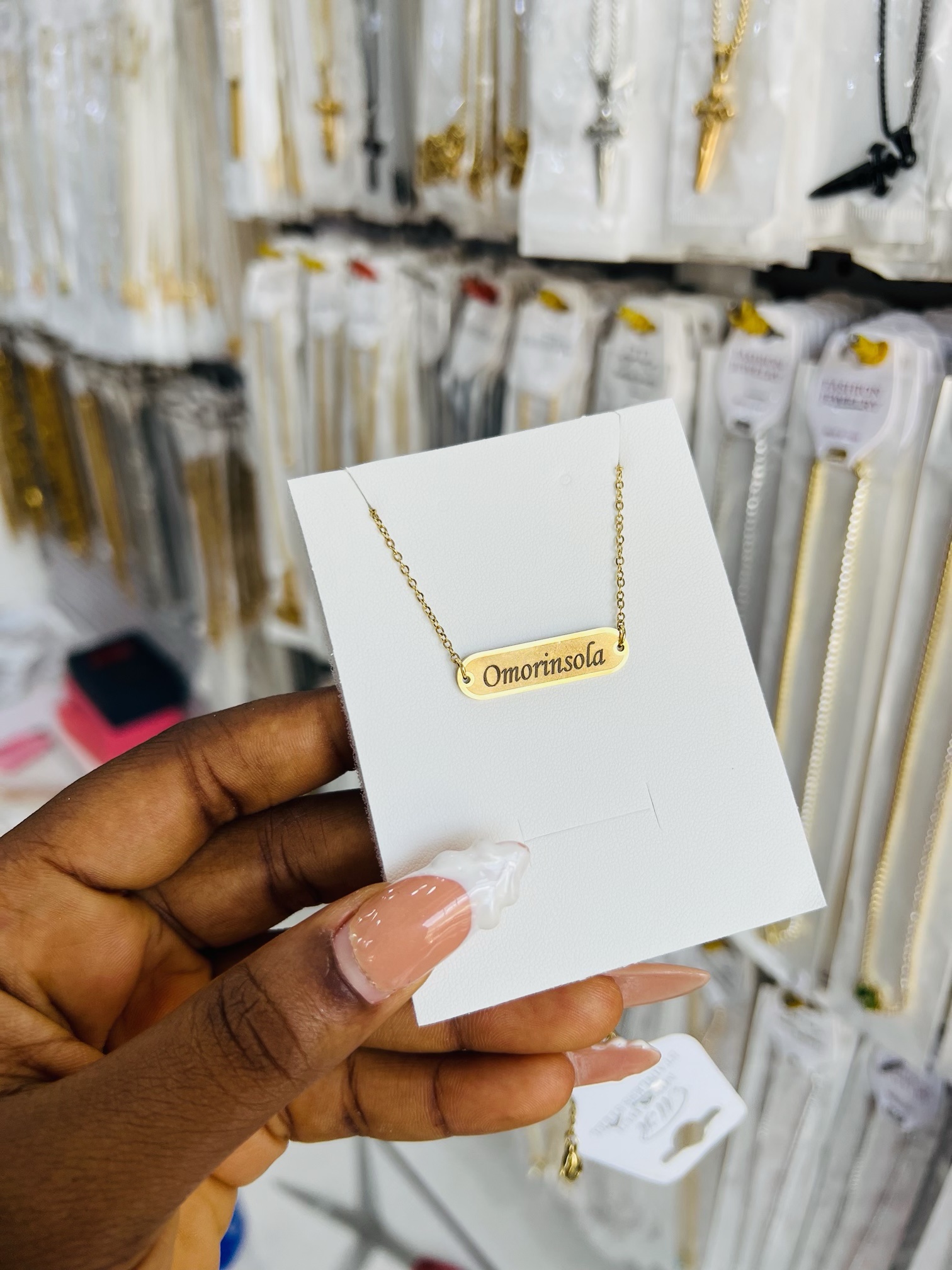 Awele engraved necklace