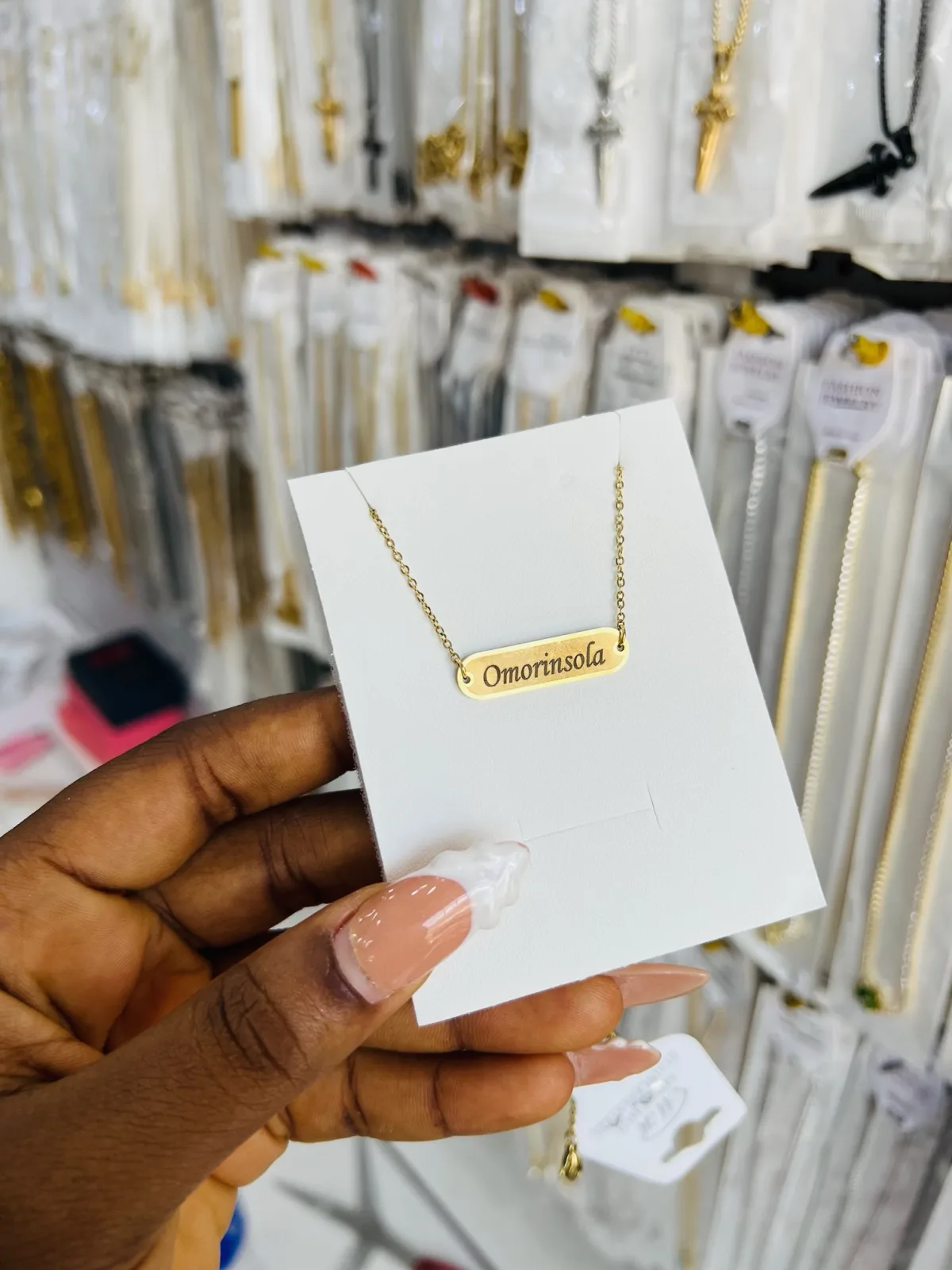 Awele engraved necklace