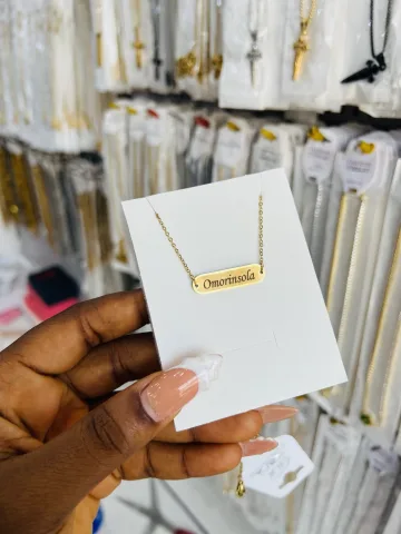 Awele engraved necklace